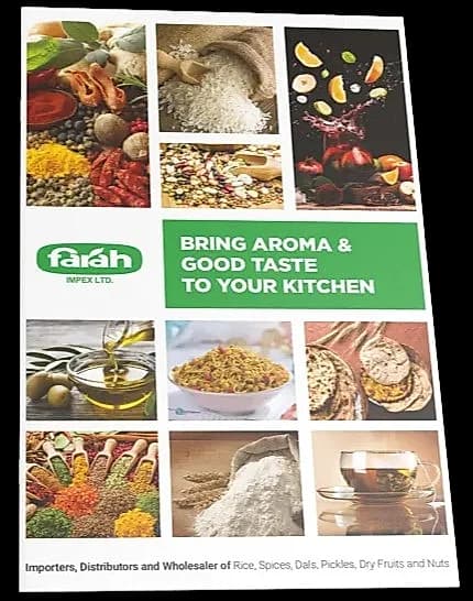 Explore Farah Impex’s extensive product range -Download now! restaurant story